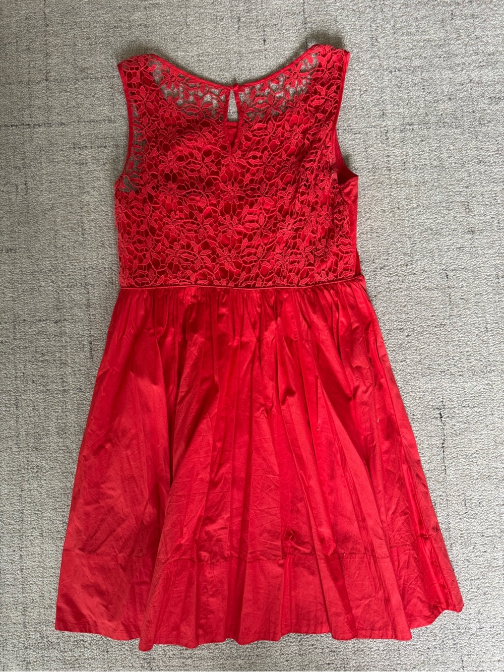 Moulinette Soeurs Red-Lace-Back Sun Dress